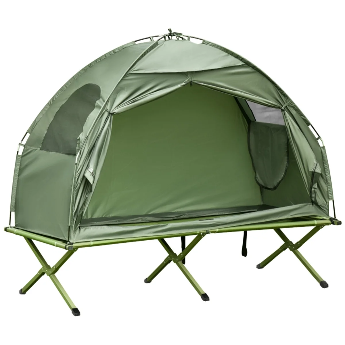 Outdoor Kampeertent Dikke Oxford Doek Warme Grond Tent Camping Waterdicht Dubbellaags Anti-Regenbui Vissen Tent