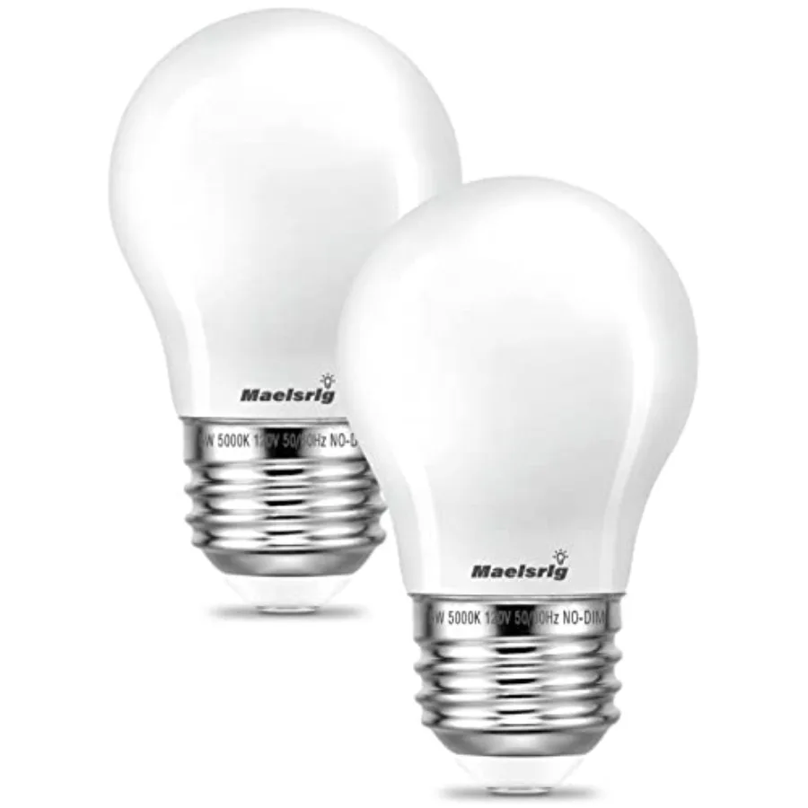 LED Appliance Bulb, 40W Equivalent, Range Hood Light Bulbs,,5W 500 Lumens, Non-Dimmable, E26 Base, Refrigerator Light Bulb, A15