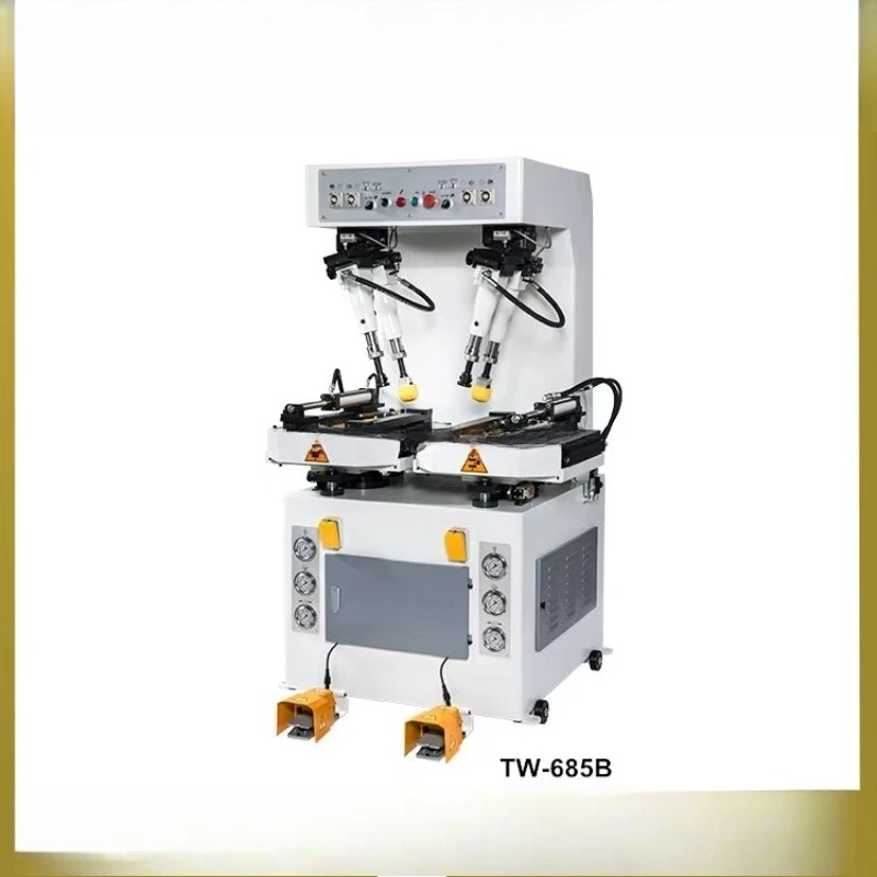 Best Quality TAIWEI Hydraulic Shoe Making Machine Automatic Brake Safety Sport Shoe Upper Two Cold Two Hot Toe Molding Machine - view 4