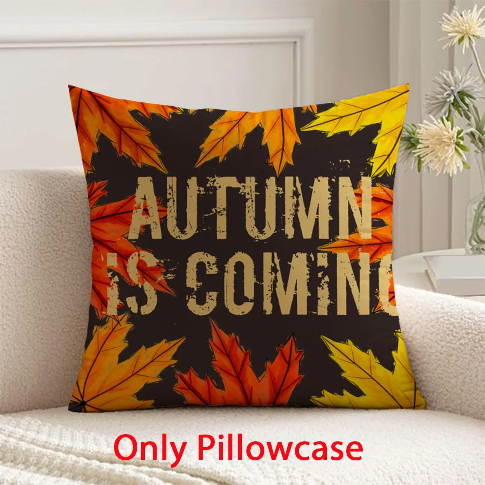 

autumn Pillow cover fall decorative 45x45 cushions cover for Harvest Festival pillow case decorative cushions