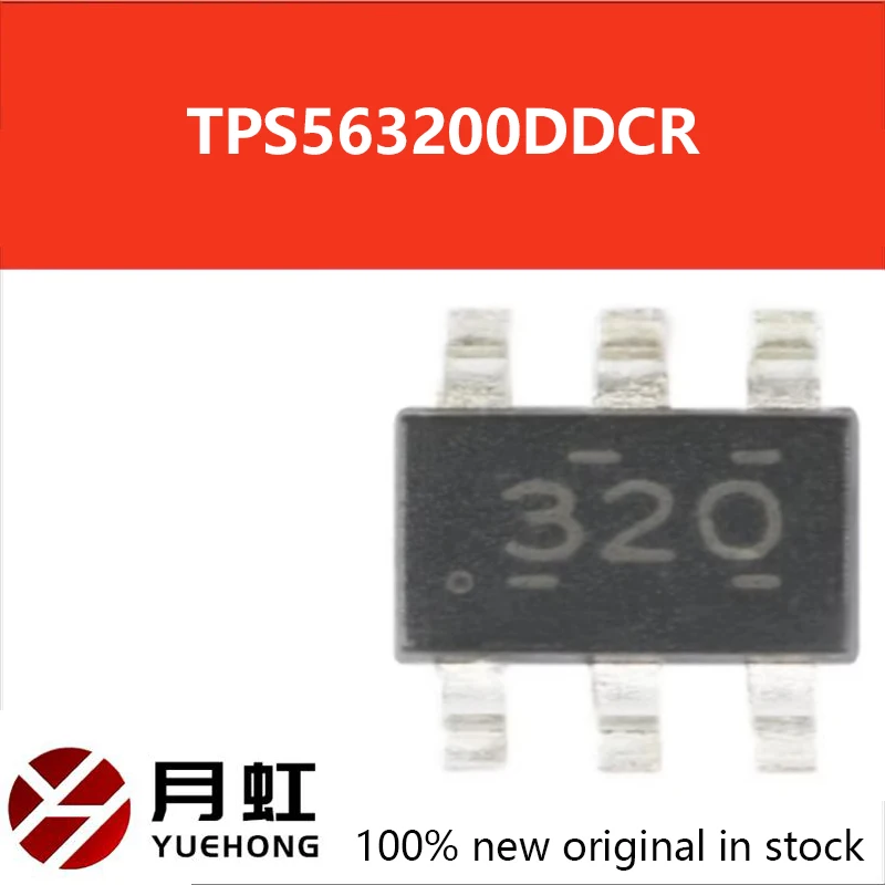 10PCS  Original genuine TPS563200DDCR SOT23-6 silk screen 320 3A synchronous buck converter chip