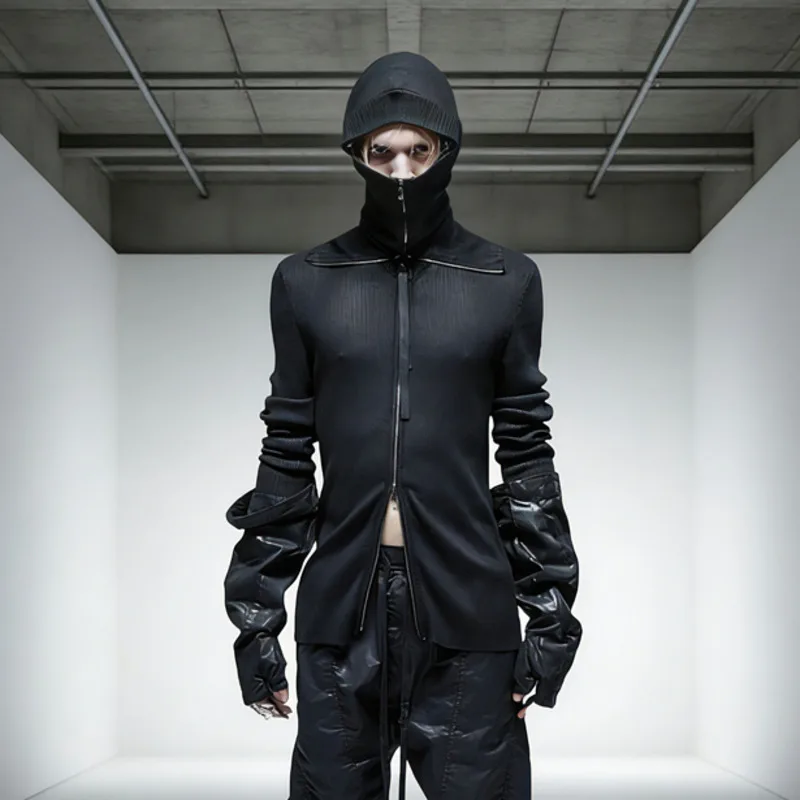 HKSH Spring New Men Tide Punk Dark Waste Land Style Waxed 3D Cut Three-Dimensional Pocket Cotton Sleeve Golves Chic Ins HK18124