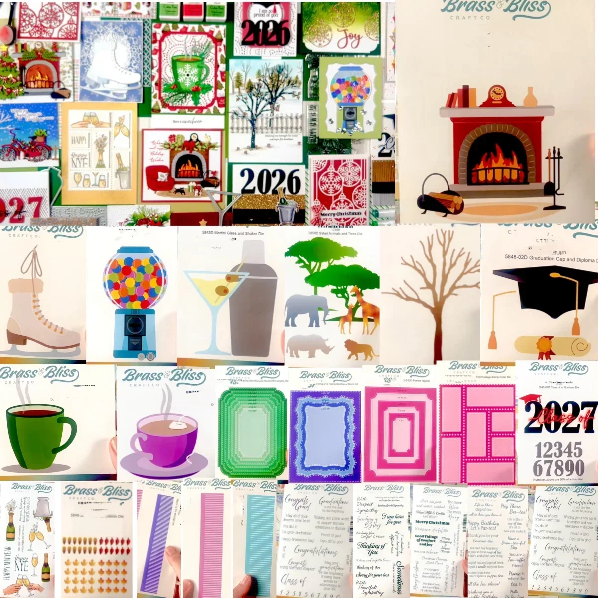 2026 New Graduation Cap Diploma Gumball Machine Coffee Cup Shape Metal Cutting Dies Clear Stamps Stencil for DIY Making Card