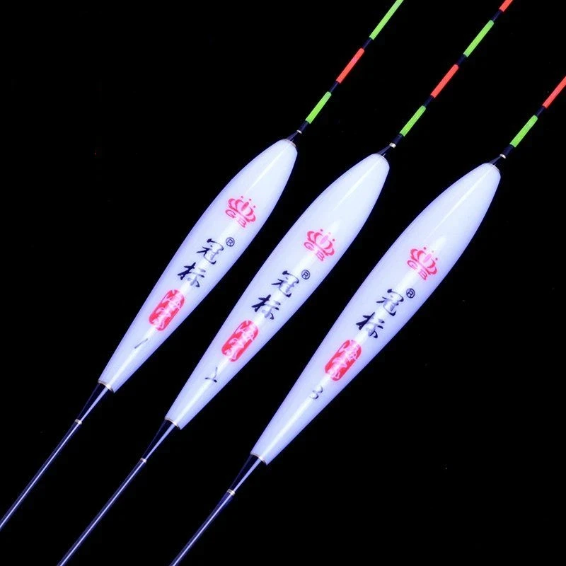 孔雀の羽釣り用フロート-スレンダーボディ-ハードチップ-高感度-バイドカンカナ-ライトバイト-ボトムフィッシングボバー-クリアブライト