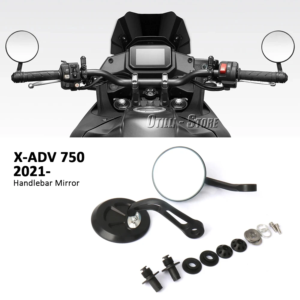 New For Honda X-ADV 750 X-ADV750 XADV 750 2021-2024 Rear View Mirror Cycling Clear Reflector Handlebar Left Right Mirror