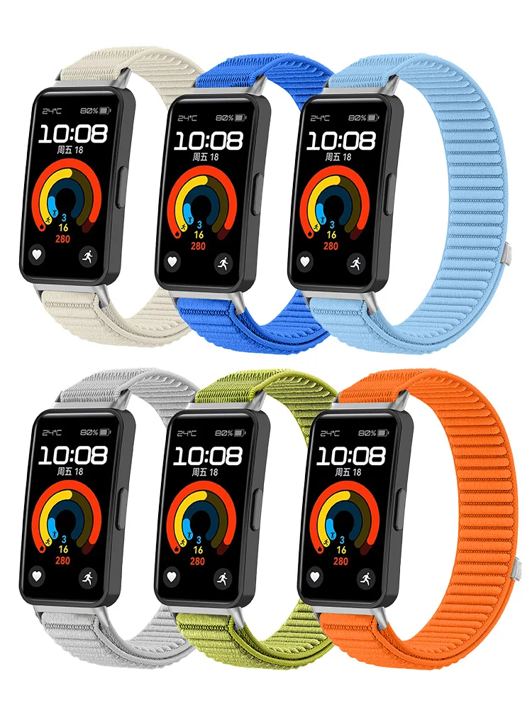 Nylon Schleife Für Huawei Band 10 8 9 Strap Sport Armband Armband Für Huawei Band 10 9 8 Smartwatch Zubehör armband Correa