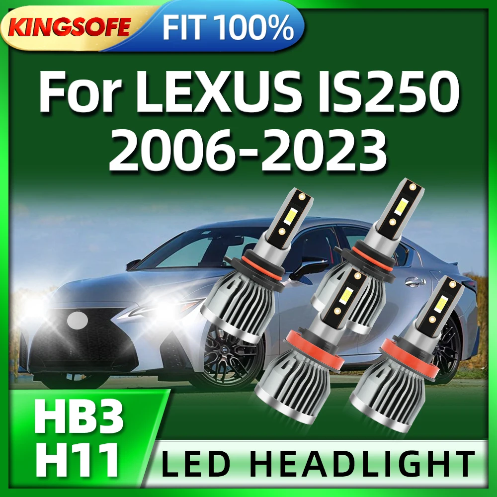 

KINGSOFE H11 LED Headlight 110W High Power Auto Lamp Hb3 Car Lights For LEXUS IS250 2006 2007 2008 2009 2010 2011 2012 2013-2023