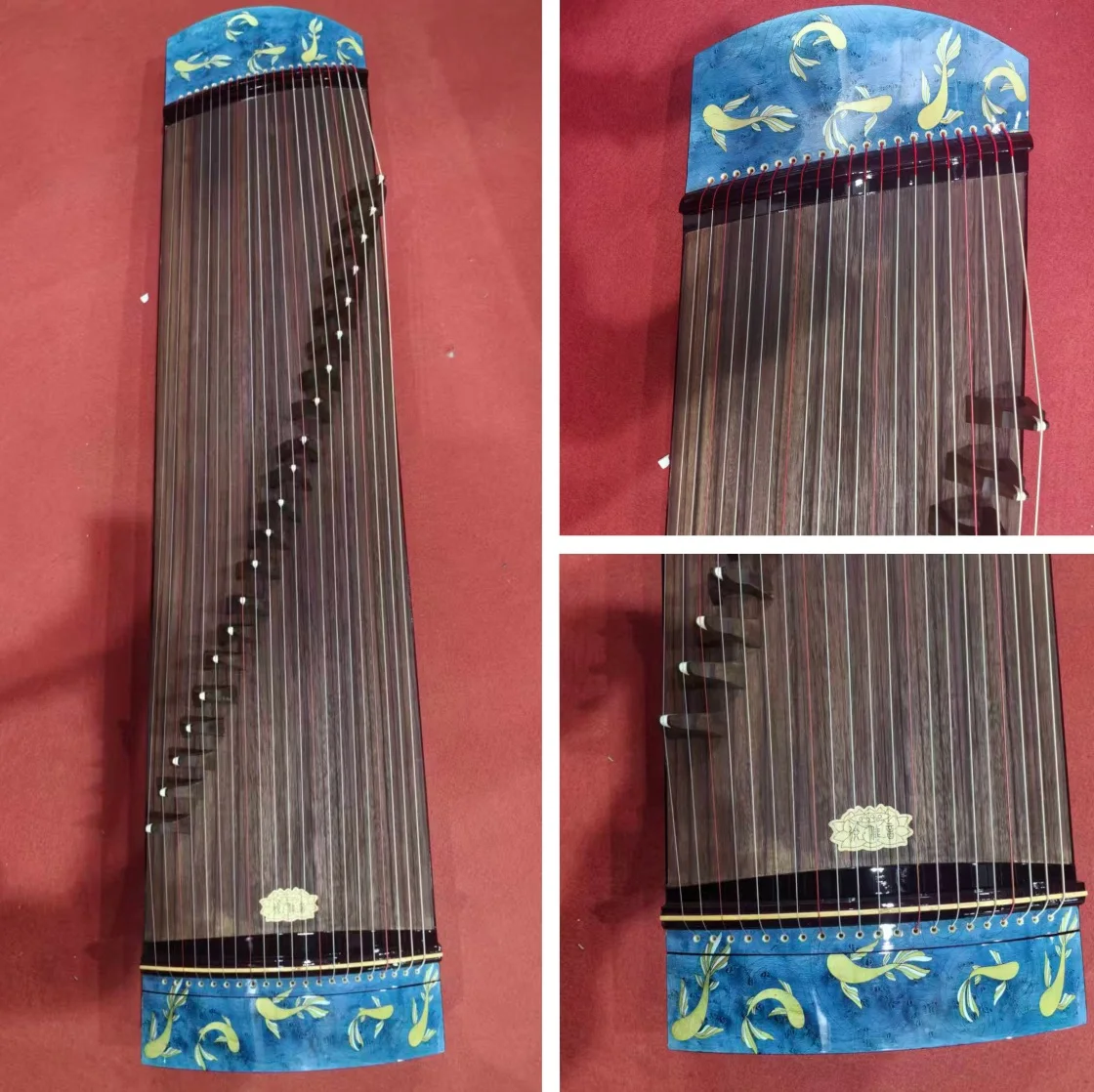 Guzheng 125cm zither 21 string Ocean pattern Chinese string instruments
