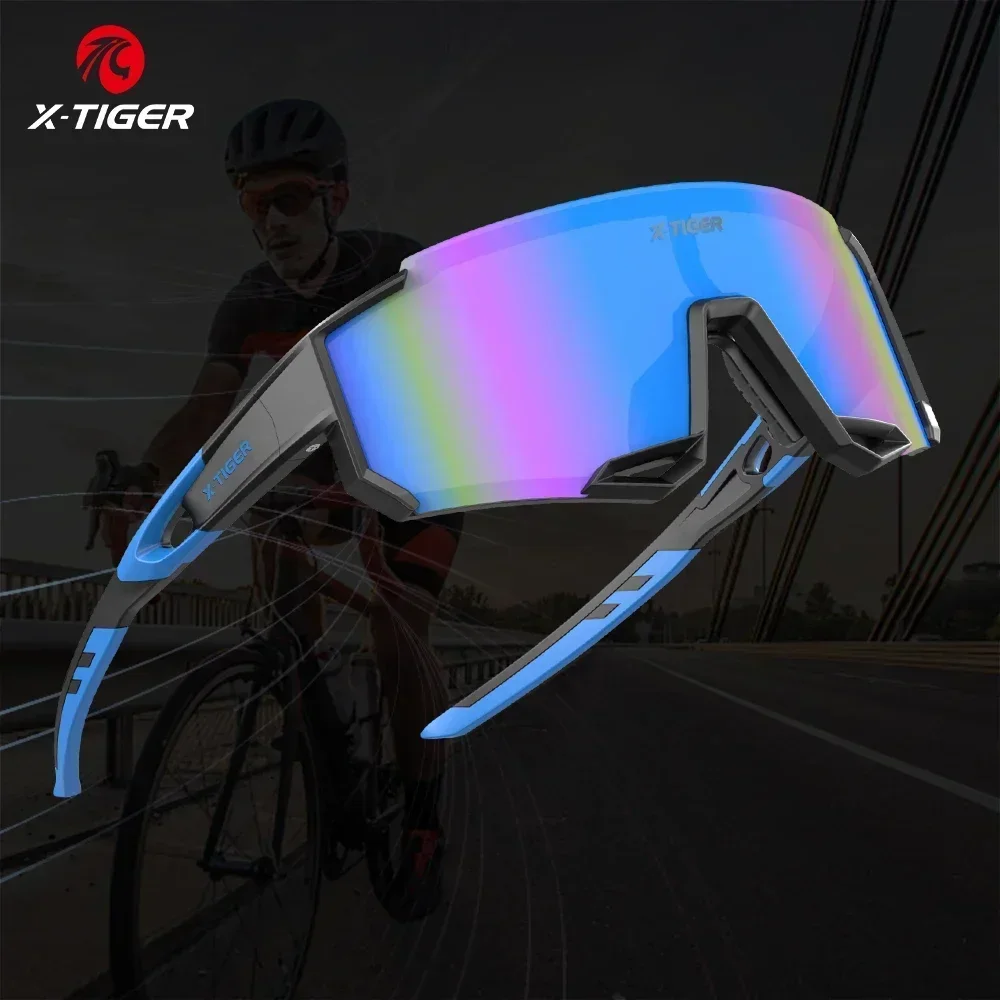 X-TIGER Cycling Glasses UV Resistant MTB Mountain Road Bike Goggles Men's Women's Outdoor Sports Sunglasses