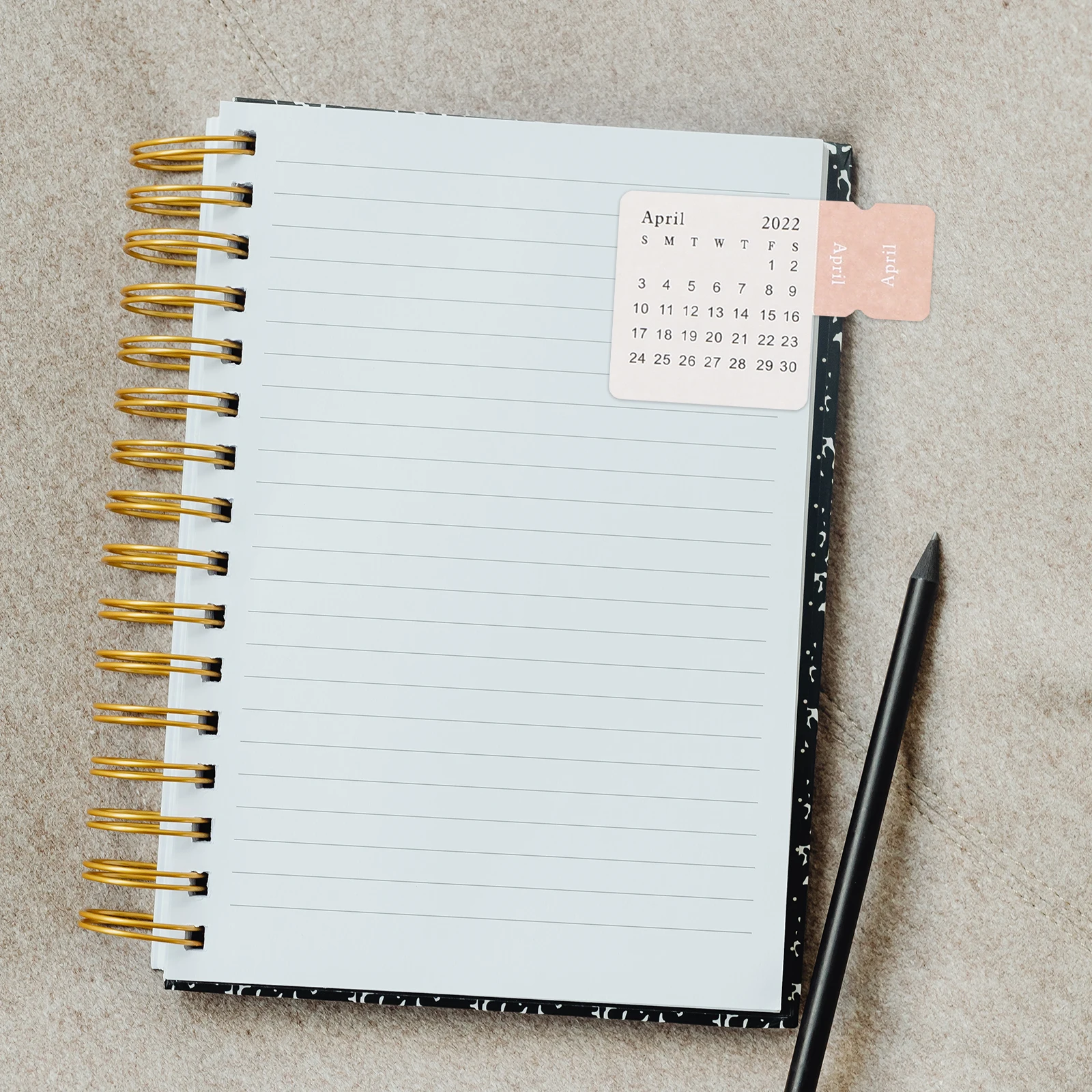 

12pcs Accounting Classification Monthly Index Stickers Planner Label Divider Tabs Self Adhesive Calendar Notes For Diary