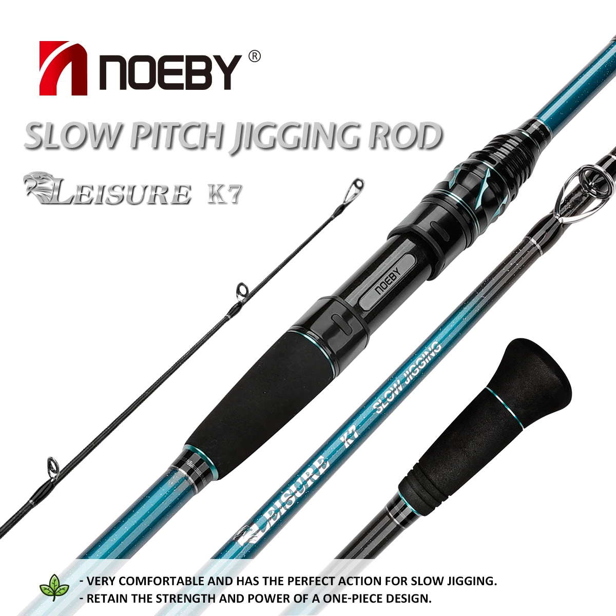 

Noeby Leisure Slow Pitch Slow Jigging Rod 1.83m 1.96m Saltwater Jigging Metal Jigs 30-350g Spinning Casting Boat Fishing Rods