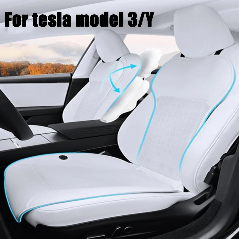 For Tesla Cushion  Ventilation Seats Cover Model 3 Y Summer Cool Breathable with Fan Ventilated Seat Car Accessories