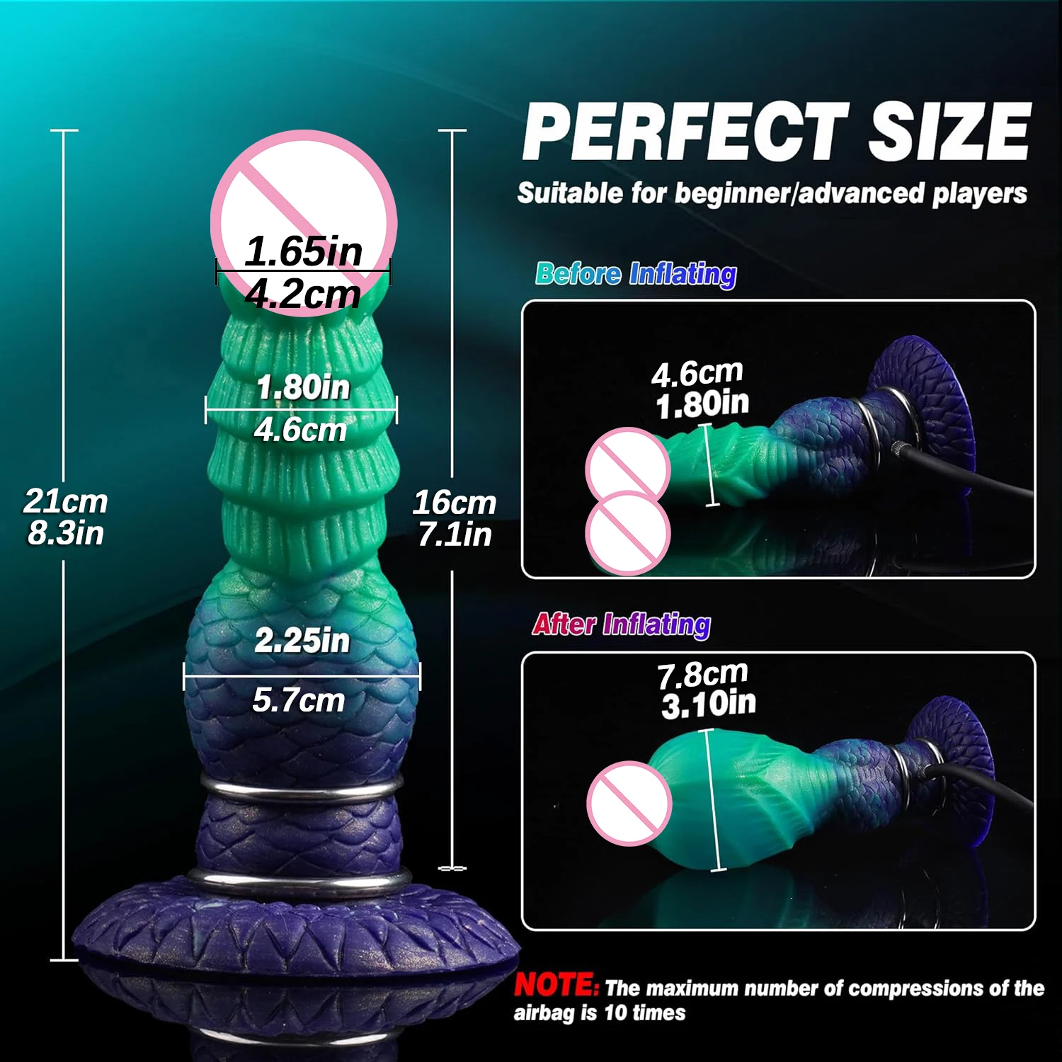 Monster Inflatable Dildo Plug with Suction Cup Anal Plug Realistic Penis  Pump Butt Plug Vaginal Big Dick Sex Toys For Women