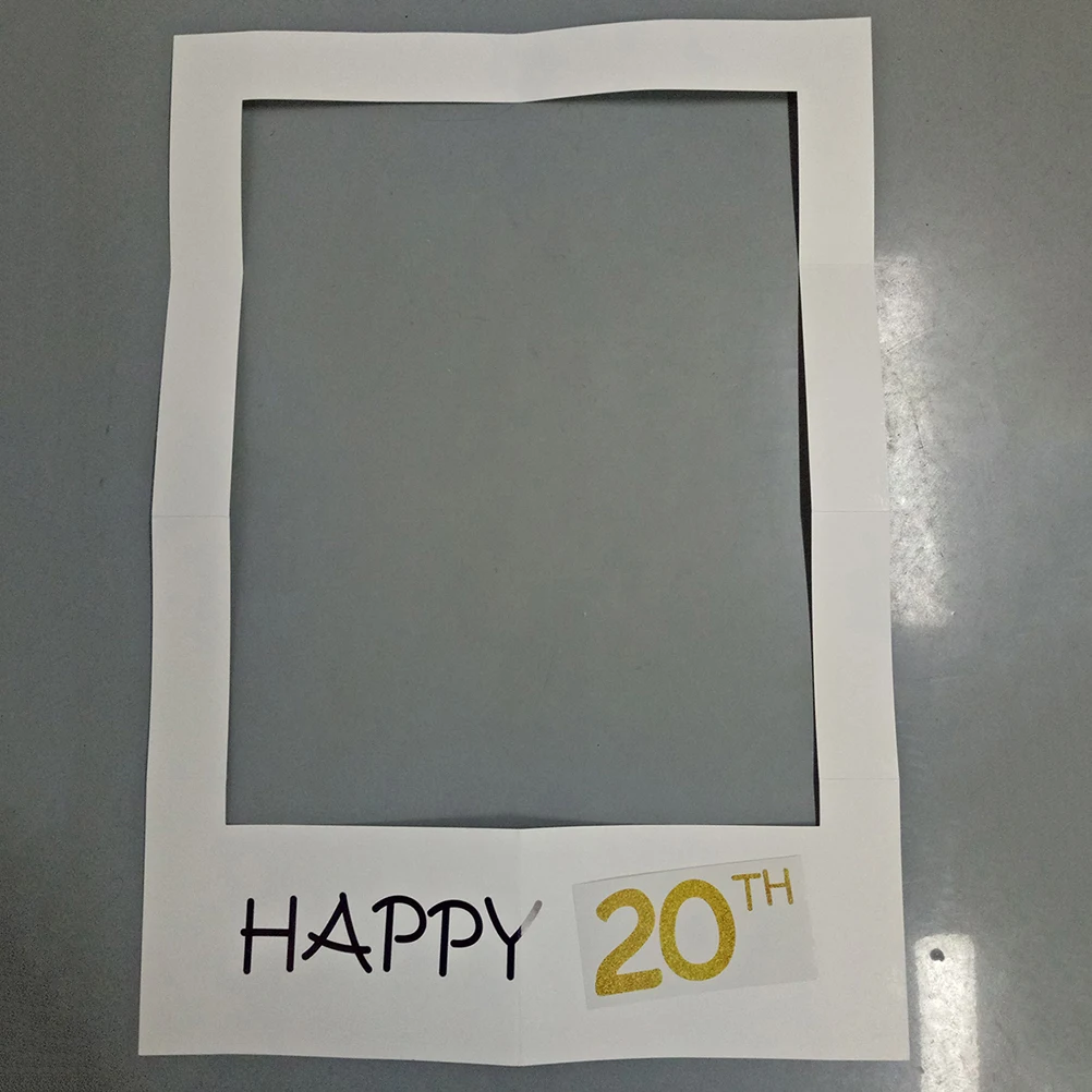 

Birthday Photo Frame Props Unique Paper Frames Lightweight Portable Cutout Picture Decorations Special Memories Families Friends