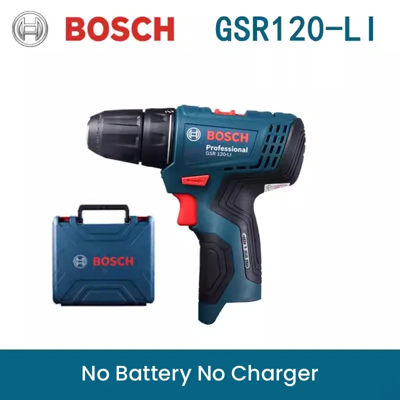 Bosch GSR120-LI Electric Drill 12V Professional Cordless Screwdriver Rechargeable Impact Drill Driver Multi-Function Power Tools
