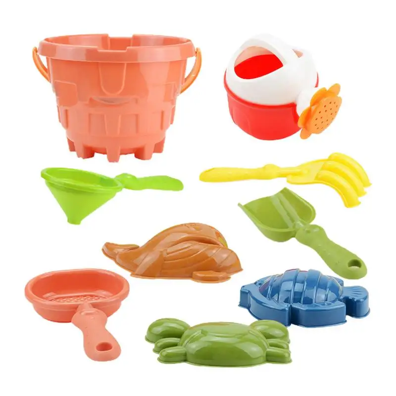 

Sand Toys For Beach Sand Tool Kit Beach Toys Animal Sand Molds 9 Pcs Toddler Toys Sandbox Toys Travel Toys With Sand Bucket