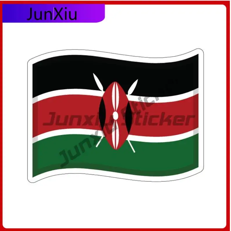 

Kenyan Flag Kenya Sticker Waterproof Decorationsdecal Accessories Windows Windshield Luggage Kayak Phone And Phone Case Suv Moto