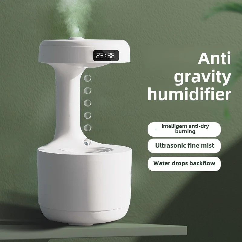 Anti-Gravity Humidifier New Ultrasonic Humidifier with Dual Power-Off Protection Large Capacity Air Humidifierw for Home/Office