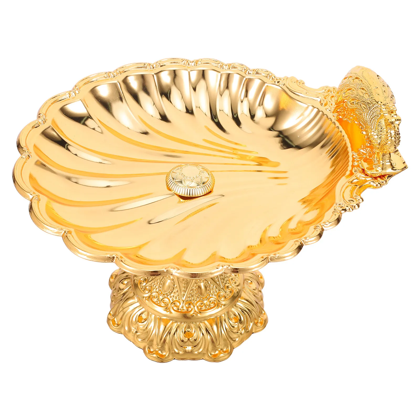 

Vintage European Peacock Metal Fruit Tray Candy Dish Snack Plate Cookie Storage Bowl Decorative Party Food Serving Platter