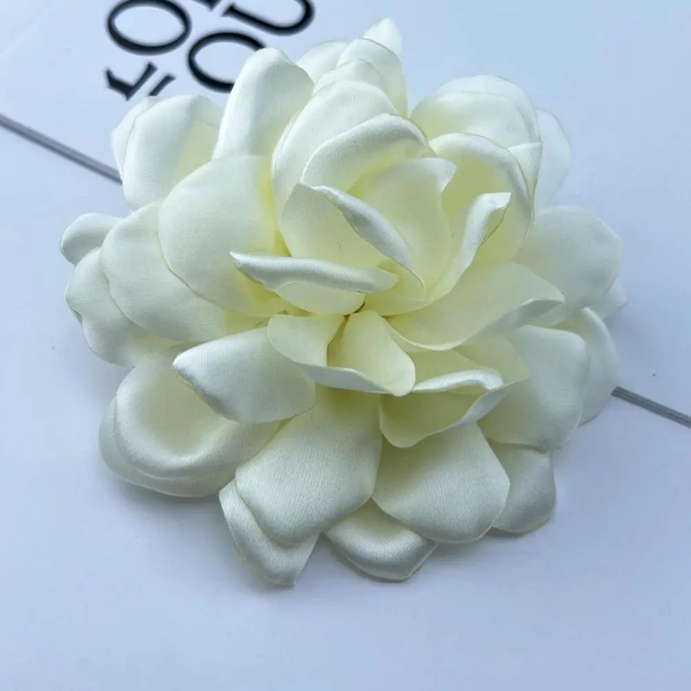 New Korean Multi Layered Camellia Brooch 10cm Handmade Fabric Flower Pin Brooch Fashion Clothing Accessory Sweater Coat Pin