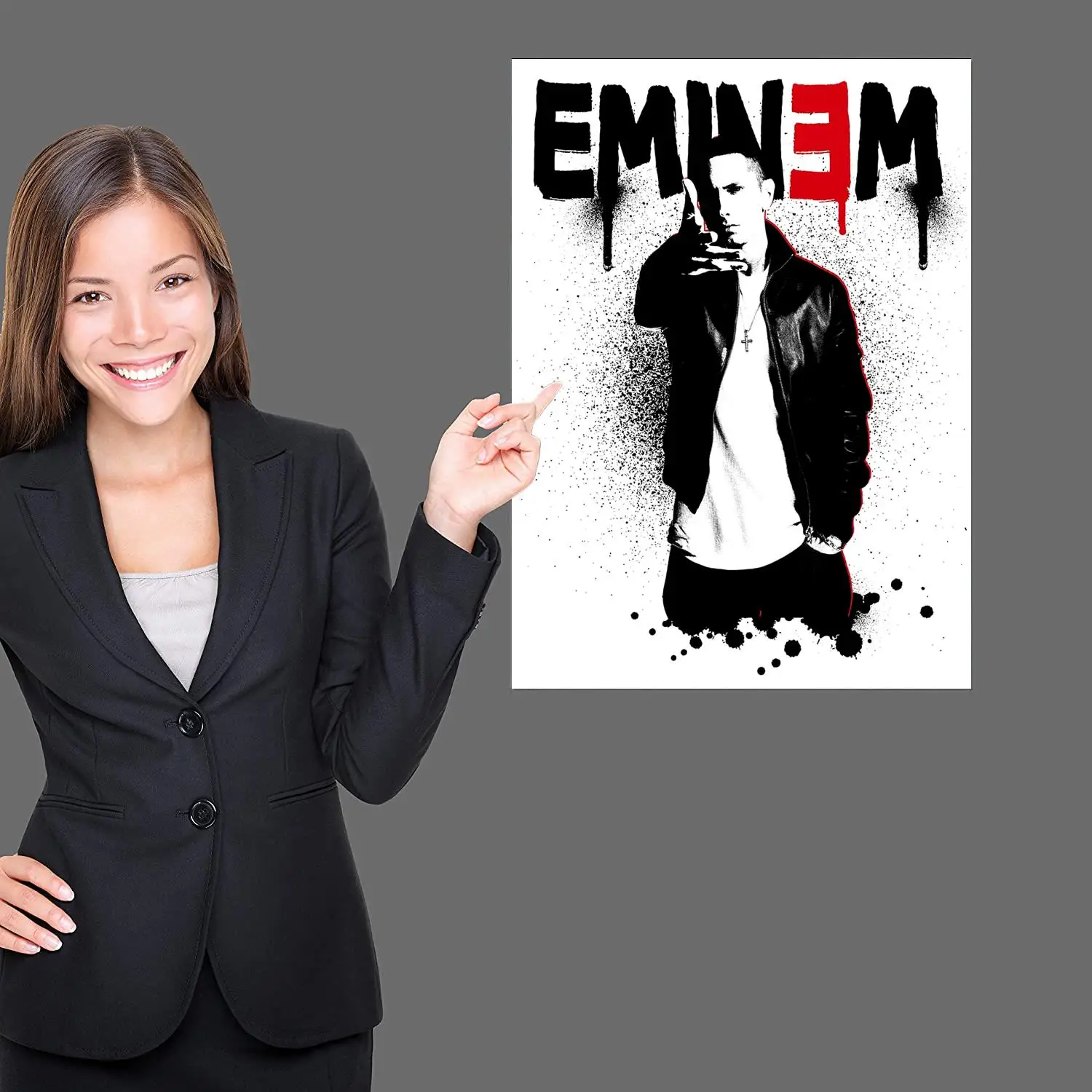 Eminem (Mugshot) Canvas Art Poster, Wall Art Picture Print, Modern Family Bedroom Decor Posters