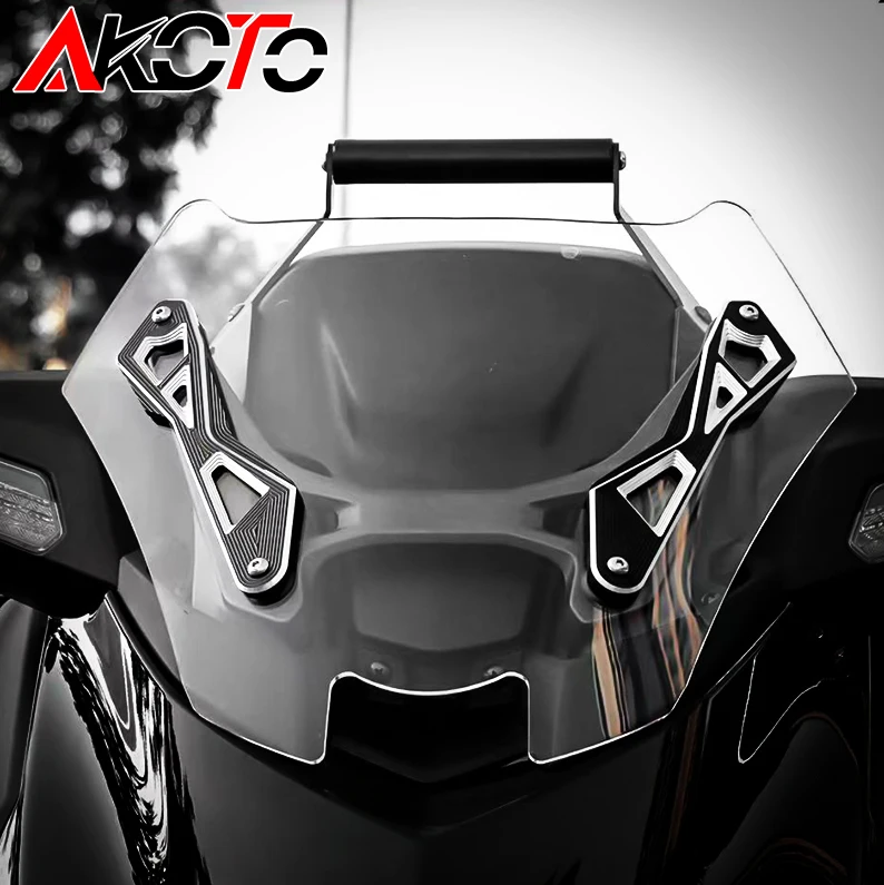Für Yamaha X-MAX 300 Neue Windschutzscheibe Halterung Motorrad Zubehör Windschutzscheibe Halter Halterung Kit Aluminium XMAX300 Xmax 2025 +