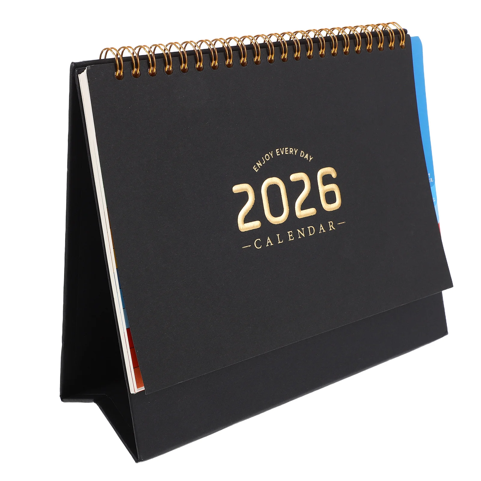 

Настольный календарь 2026, стоячий флип-минималистичный еженедельный ежемесячный планировщик, настольный органайзер, блокнот для офисного декора, эффективный