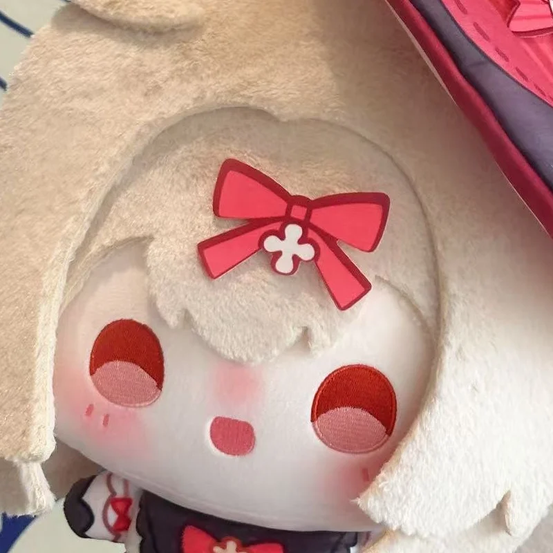 Fan Made Genshin Impact Klee Blossoming Starlight 35cm Big Head Printed Body Standing Cotton Doll Plush Toy Collectible Gift