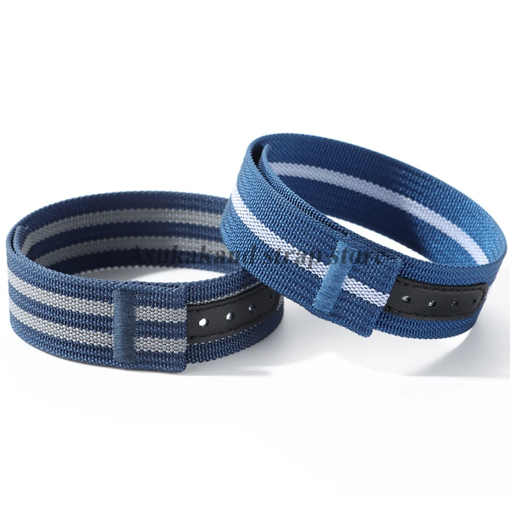 حزام ساعة من النايلون عالي الجودة 20 مللي متر لأوميغا لسوار سواتش حزام ساعة مقاوم للماء للنساء والرجال لملحقات حزام ساعة سايكو #3