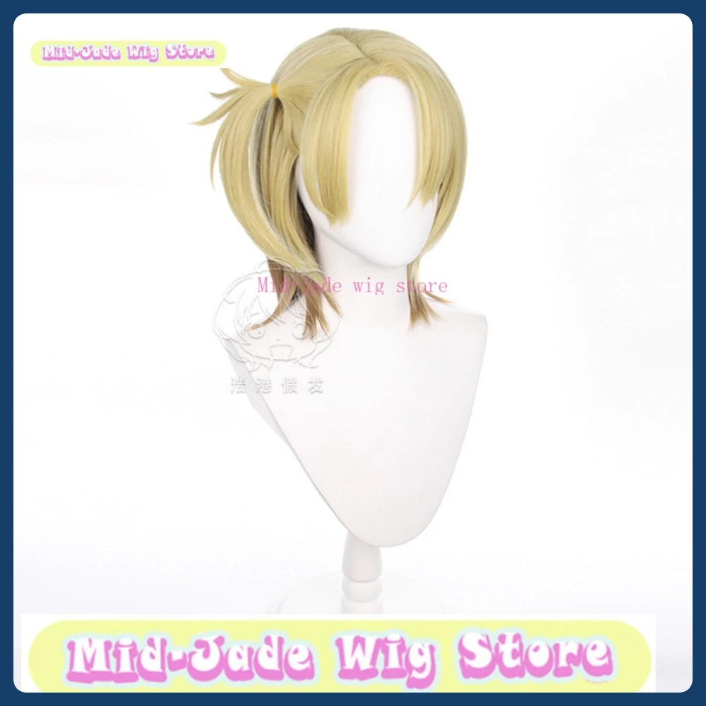 Peluca de Cosplay de Mid-jade Luca Kaneshiro, juego de Anime, disfraz de juego de rol, accesorios de disfraz de Halloween, pelo sintético