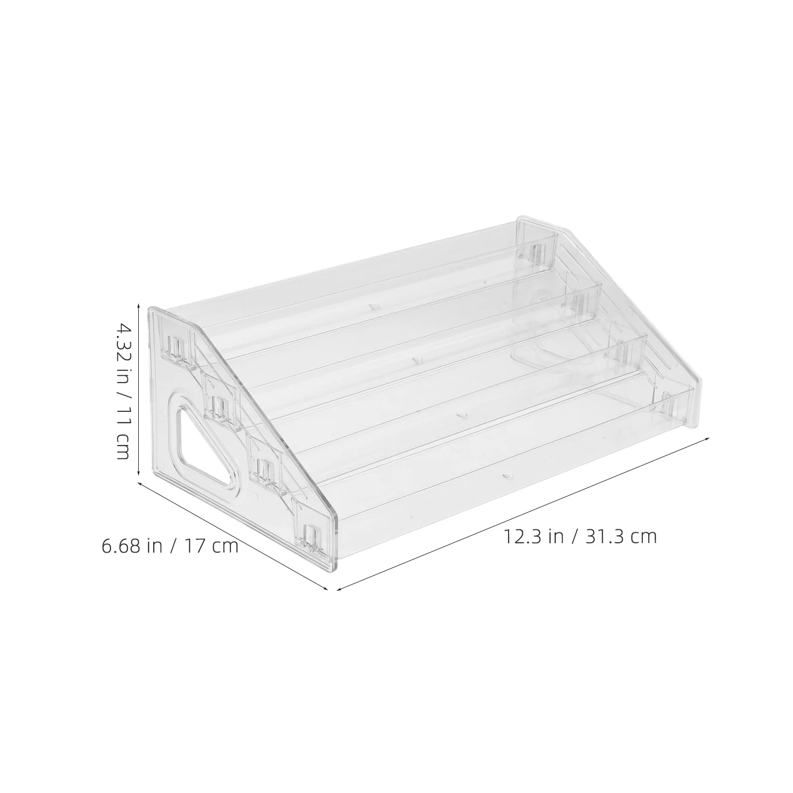 Acrylic Greeting Card Display Rack Clear Tiered Storage Organizer For Cards Nail Polish Perfume Postcards Countertop