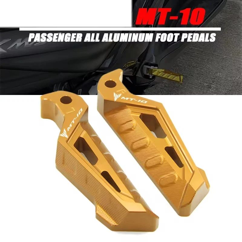 For MT-10 MT10 2016 2017 Motorcycle Accessories Motorcycle Rear Passenger Footrests Foot pegs Foot Rests Pegs Rear Pedals