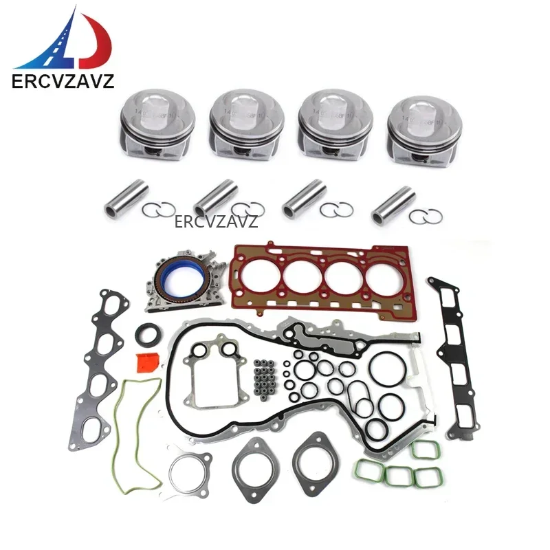 EA111 Pistons Cylinder Gasket Kit Ø19mm For VW Golf Passat CC Tiguan Scirocco AUDI 1.4 TSI CAVD CTHD Engine Rebuild Kit