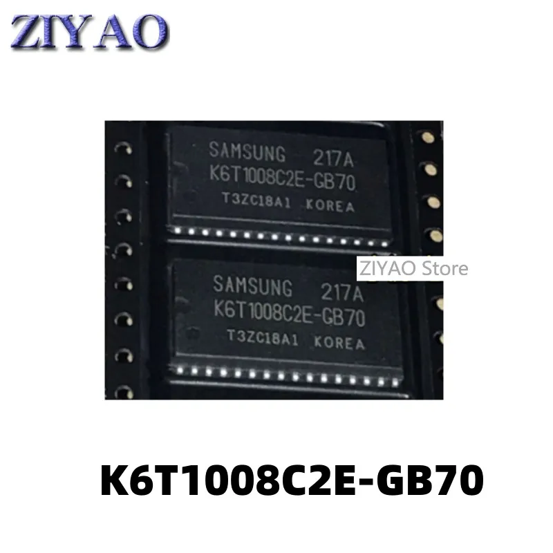 5PCS Memory chip K6T1008C2E K6T1008C2E-GB70 SOP-32 packaging