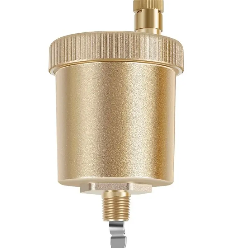 HLZS-Brass Automatic Bleed Valve Kit, 1/8 Inch Compact Air Float Vent For Effective Air Removal