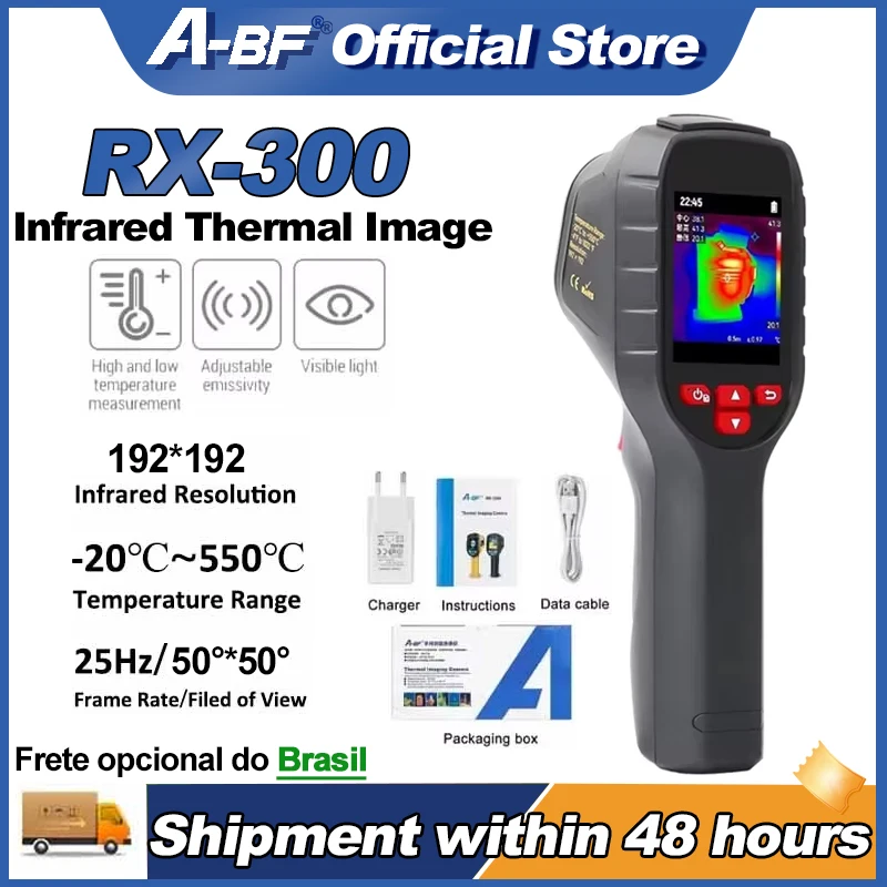 A-BF Industrial Infrared Thermal Imaging Camera -20°C~550°C Temperature Detect Floor Heating Repair RX-300 Thermal Imager Tool