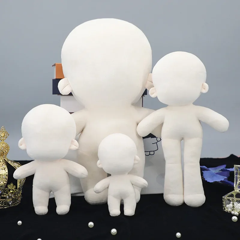 Diy Star Doll Toy Voxel 10/15/20/30/40 Cm Body Hand Made Nude Humanoid Doll Cut No Skeleton Non Attribute Cotton Plush Toys Gift