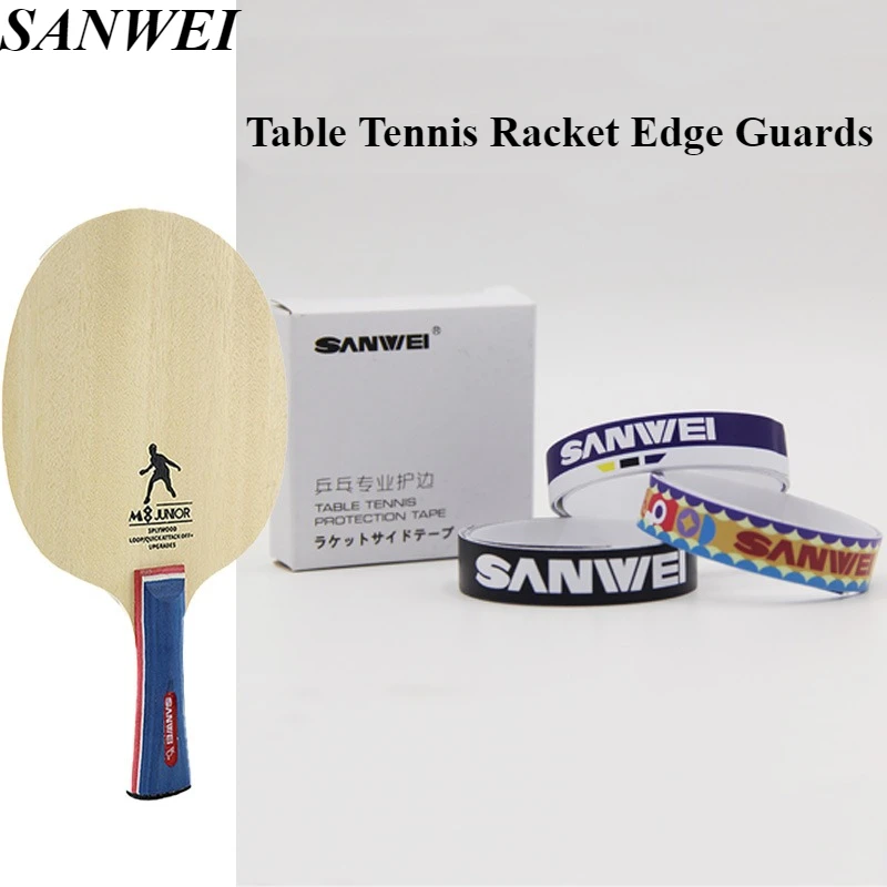 SANWEI 1/2/4Pc Table Tennis Racket Edge Guards Ping Pong Racket Edge Protectors Anti-collision Self-adhesive Racket Side Edge St