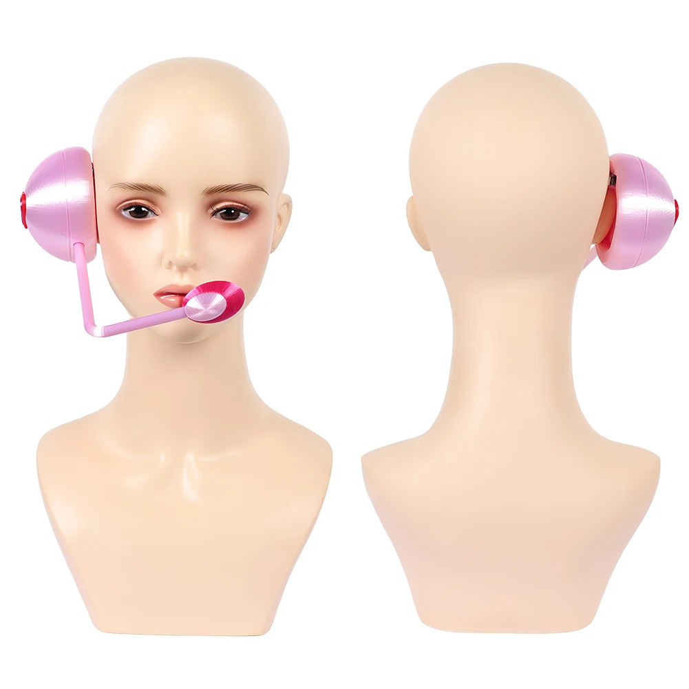 Alien Stage Sua Mizi Cosplay Headset Prop Plastic Retro Microphone Headphone Hollow Decorative Toy Accessory Costume Props view 4
