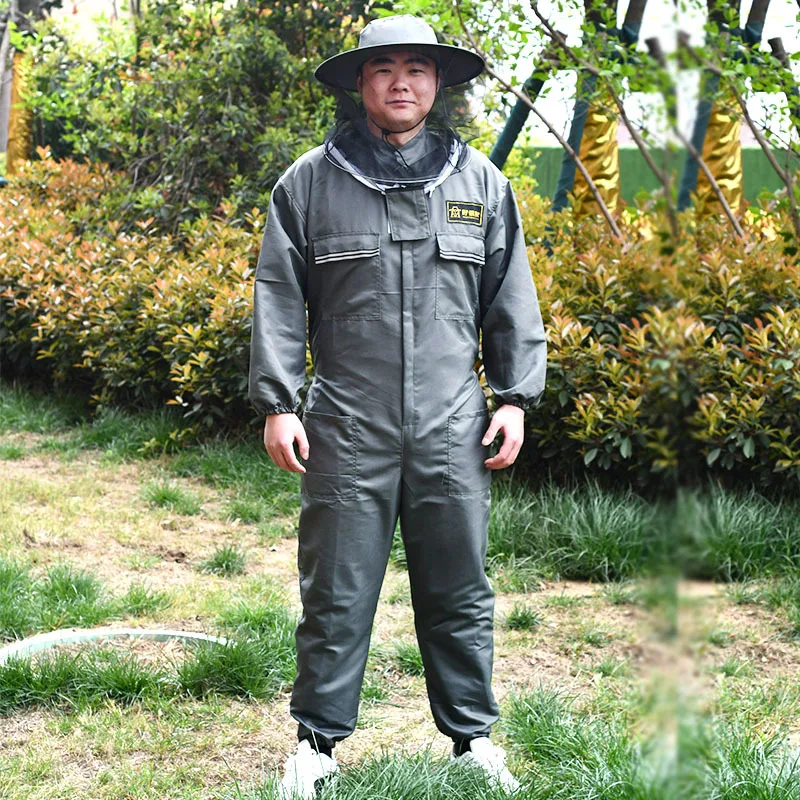 One-piece Anti-sting Whole Body Anti-bee Suit Bee Anti-beekeeping Protective Suit Protective Beehives Thickened and Breathable