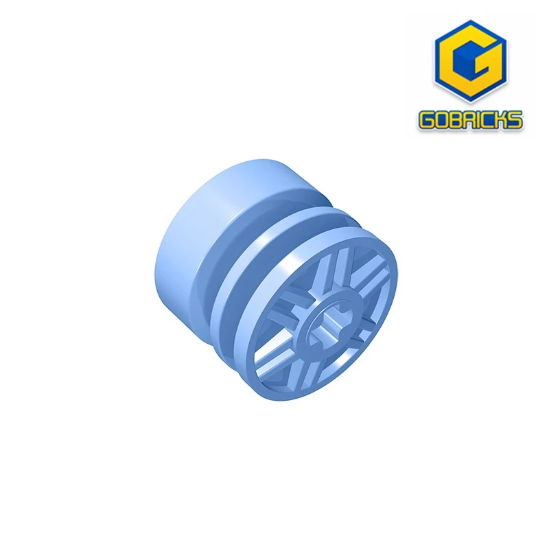 Gomricks GDS-1158 ruota 18mm D. x 14mm con foro per asse, bulloni finti e raggi poco profondi compatibili con lego 55982