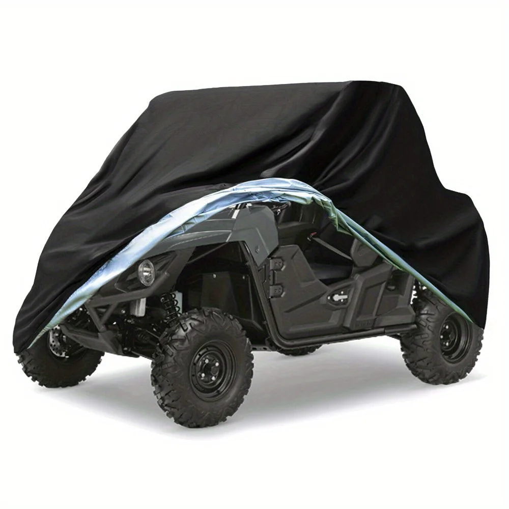 

All Weather Heavy Duty 2-Seater UTV Side-by-Side Cover Black Replacement for Polaris