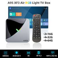 Smart TV Box A95X F3 AIR Android TV Box Android 9 4K 2+16G 4+32G 4+64G WIFI 2.4G/5G BT 4.2 Home Online Media Steaming Player
