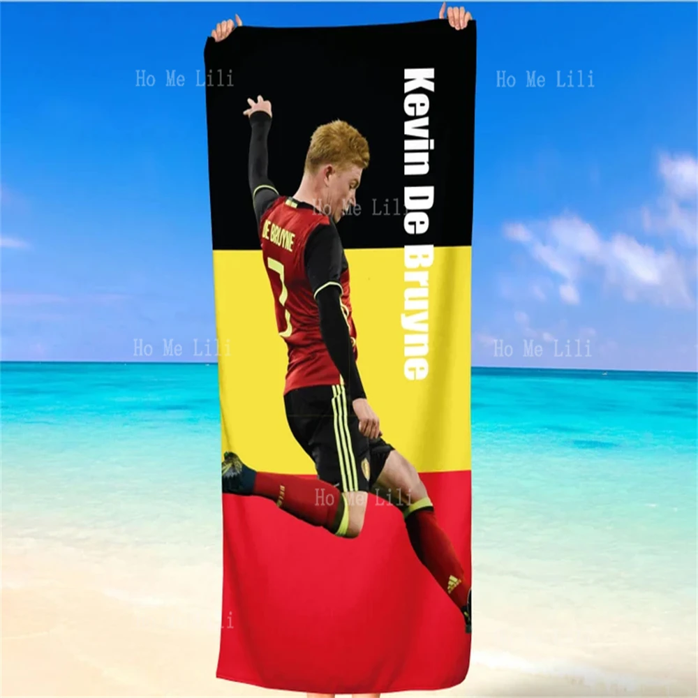 Kevin De Bruyne Belgium Football Beach Towel Soccer Gift Quick Dry Towel