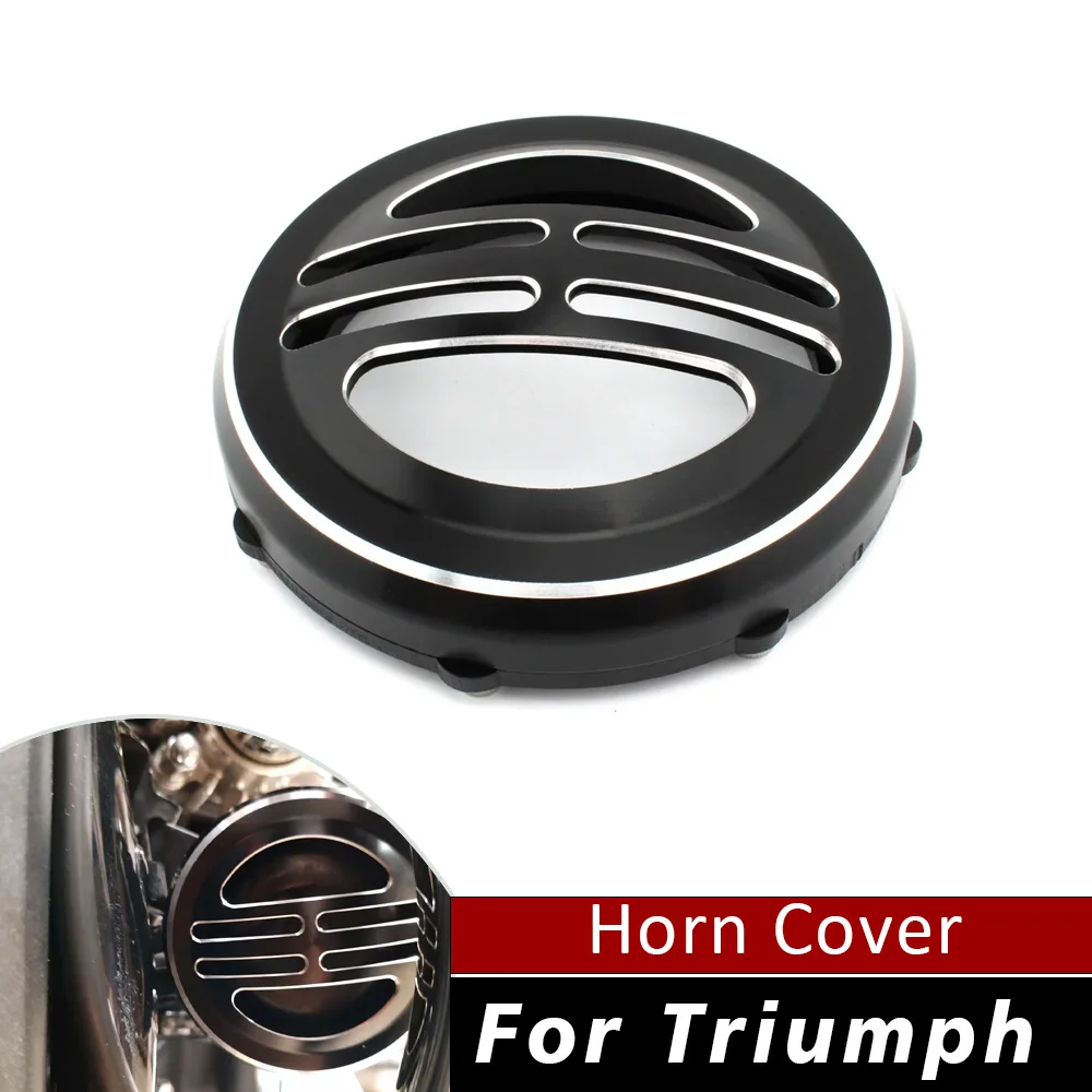 

Universal Motorcycle Horn Cover Trumpet Protection Aluminum Decorative for Triumph Bobber Bonneville T120 T100 Street Twin