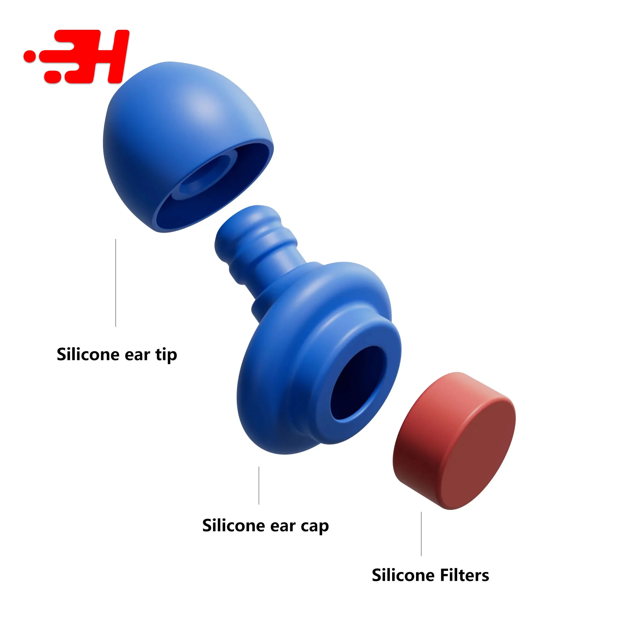 سدادات أذن من السيليكون لتقليل الضوضاء - فائقة النعومة وقابلة لإعادة الاستخدام لحماية السمع للنوم والسباحة والعمل