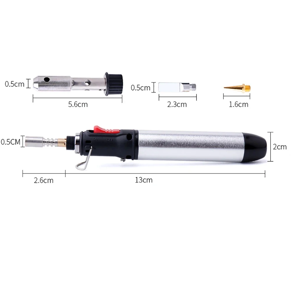 Multifunctional Butane Gas Soldering Iron DIY Model Handmade Tin Soldering Pen Portable Torch Welding Tool Heat Gun