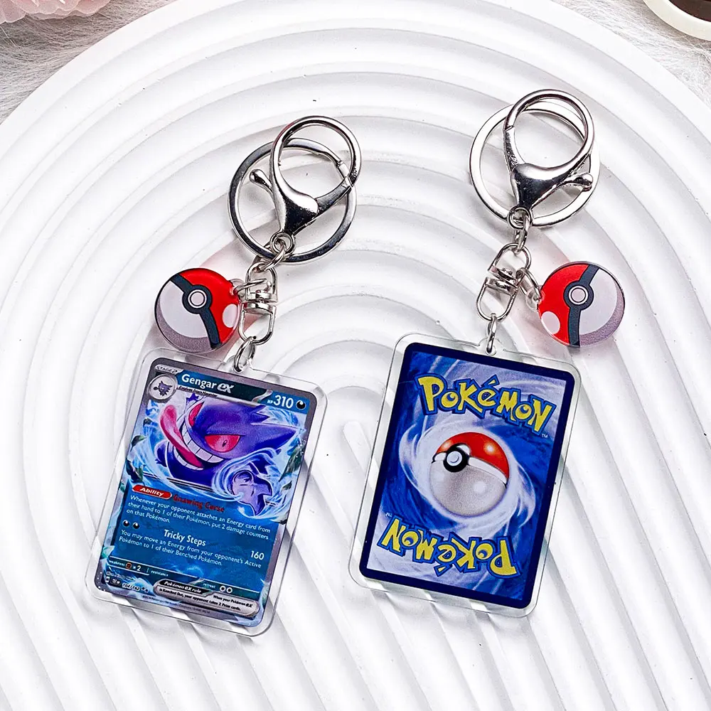 Pokémon-personages Pikachu Bulbasaur Jigglypuff Acryl sleutelhanger Tasbedels Accessoires Rugzakhanger Sleutelhouder Vriend Geschenken