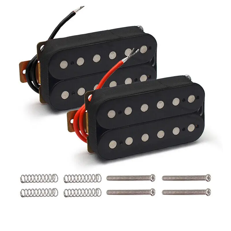 

6 String Electric Guitar Pickup Humbucker Bridge or Neck Pickup Black