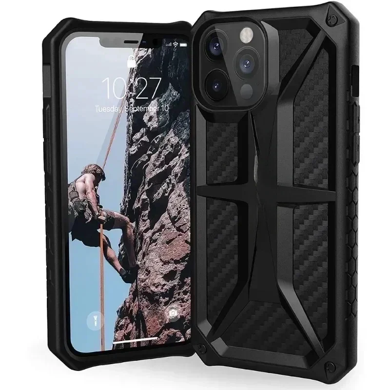 Monarch Carbon Fiber series phone Case For iphone 15 pro max 14 pro max iPhone 13 pro max 12 pro maxProtective Casing cover